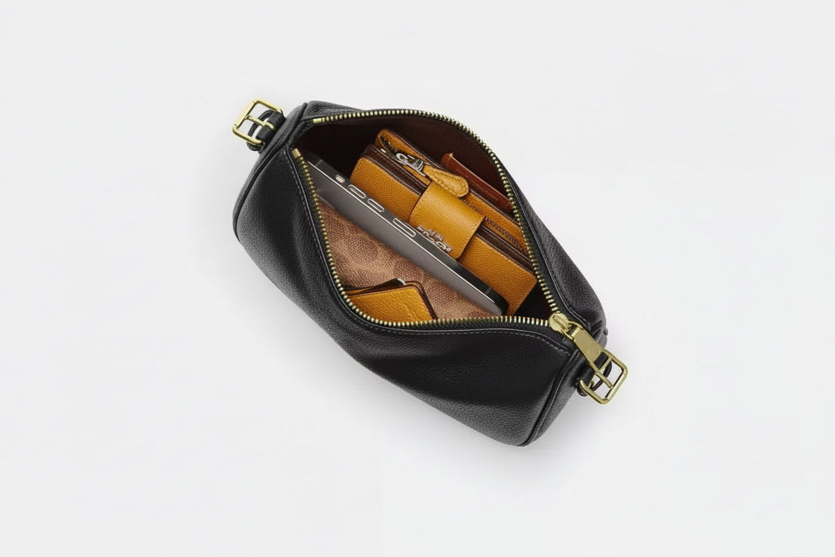NWT Coach Leather Kailey Shoulder Bag In Black