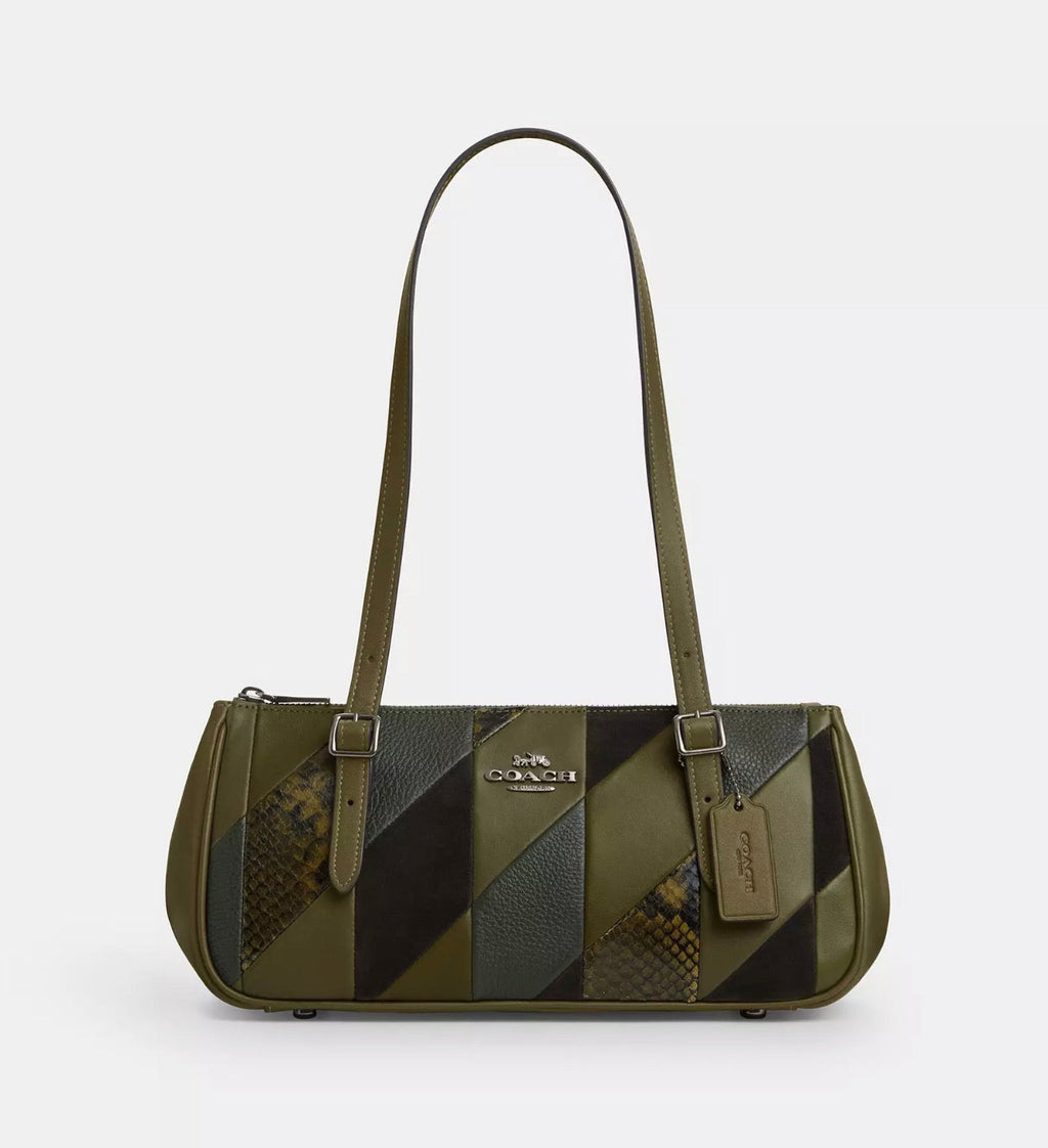 NWT Coach Leather Asher Shoulder Bag with Patch Work