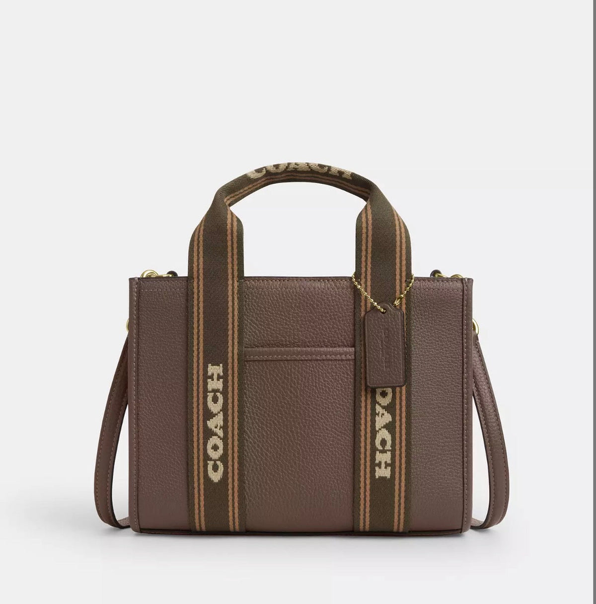 NWT Coach Leather Smith Tote Bag 24 in Dark Stone