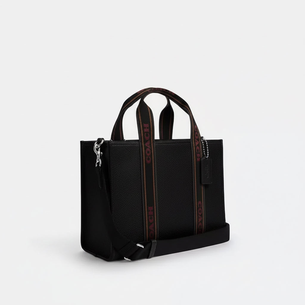 NWT Coach Smith Tote Leather Bag In Black