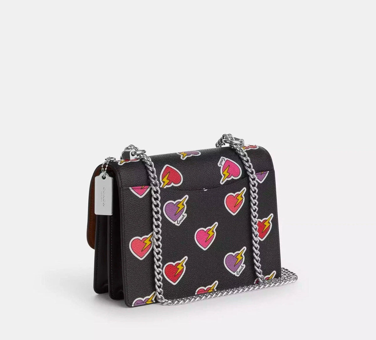 NWT Coach Klare Crossbody Bag with Heart bolt Print