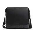 NWT Coach Men’s Houston Map Bag In Signature Canvas & Leather