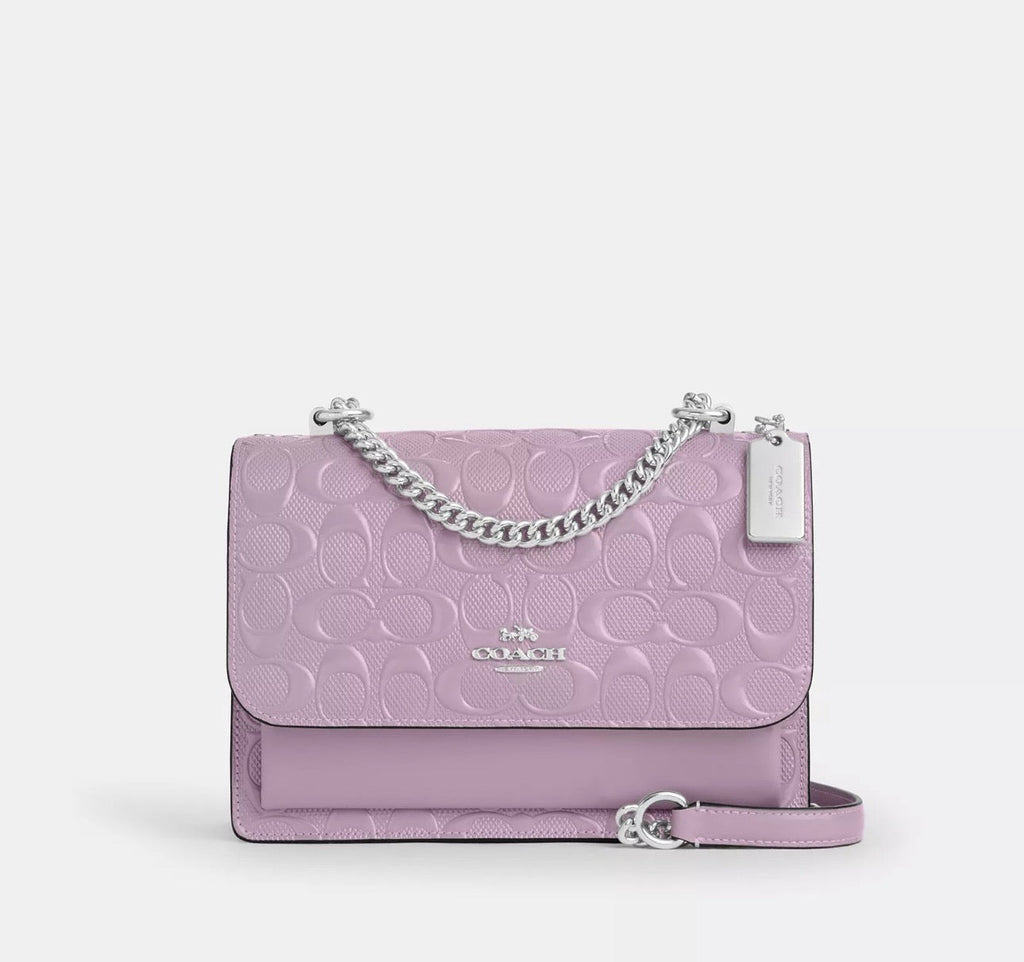 NWT Coach Klare Medium Crossbody Bag In Signature Leather In Light Violet