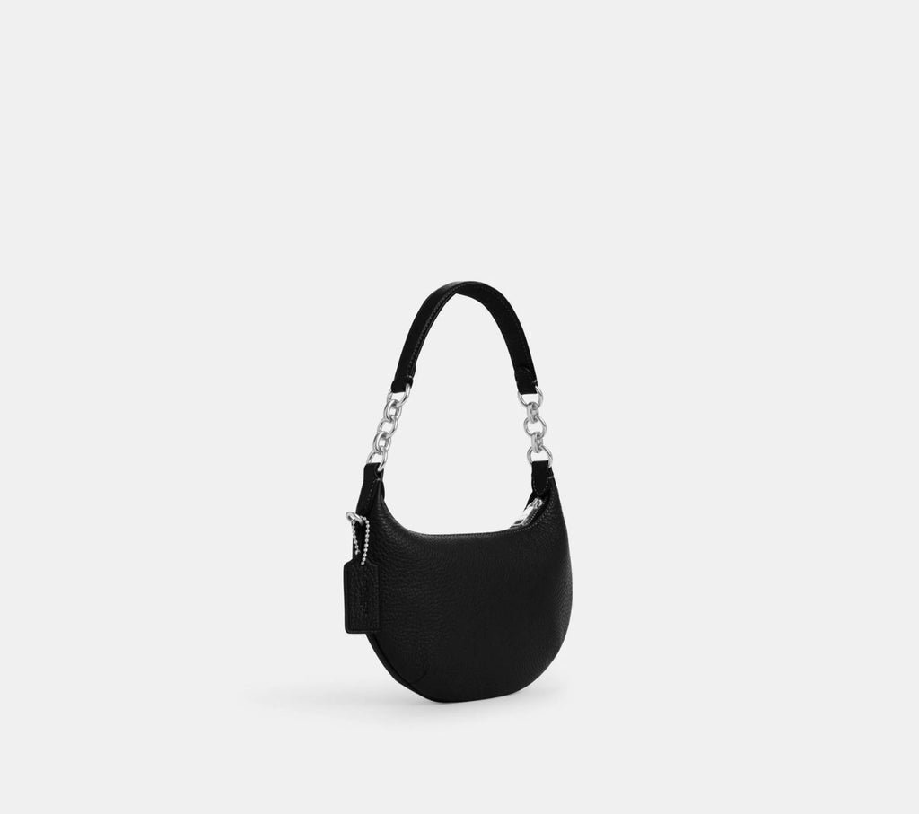 NWT Coach Leather MINI Payton Bag In Silver/Black