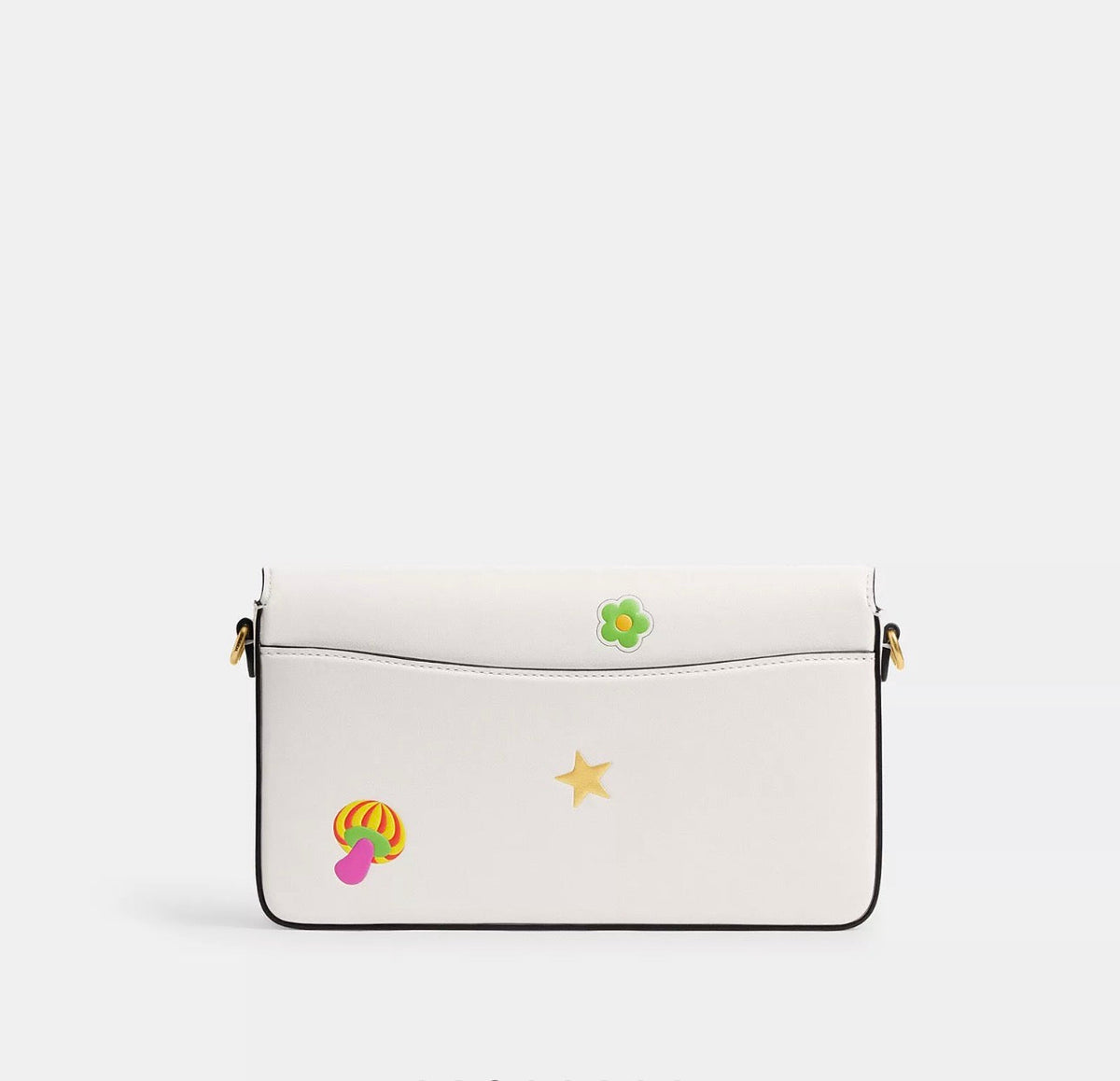 NWT Coach Mila Leather Crossbody With Sticker Print with Dust Bag