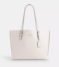 NWT Coach Large Mollie Tote Leather Bag In Chalk