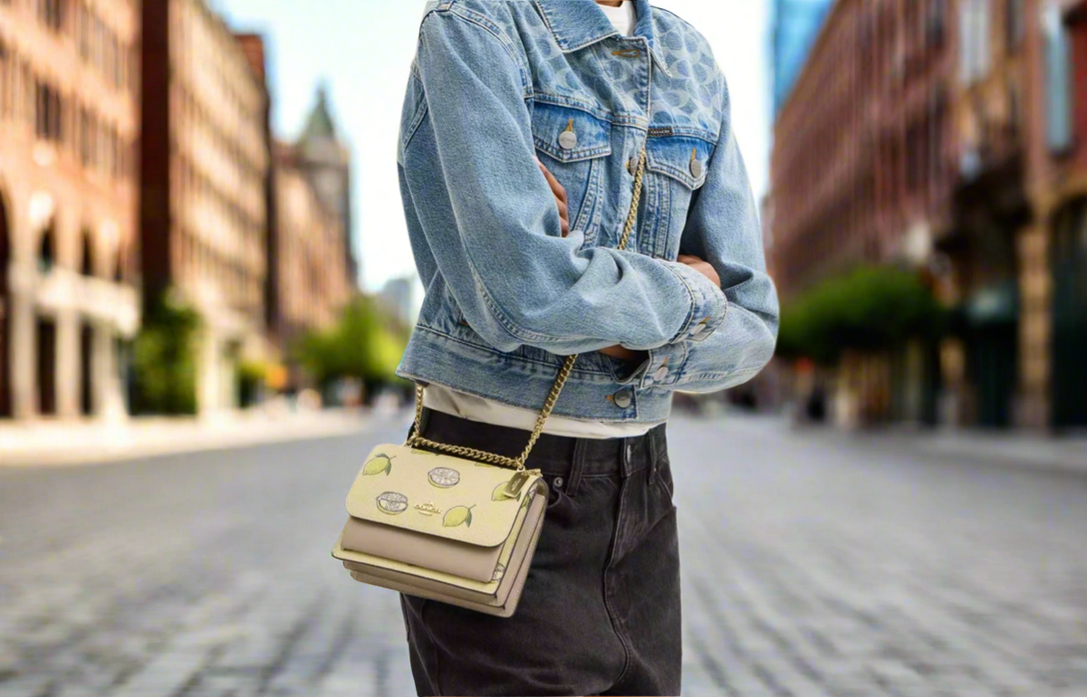 NWT Coach Mini Klare Crossbody Bag With Lemon Print