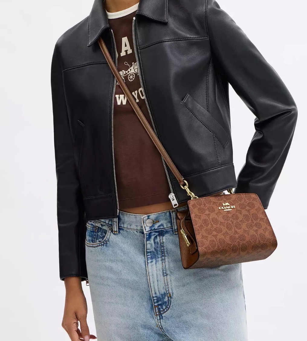 NWT Coach Gia Crossbody Bag In Signature Canvas