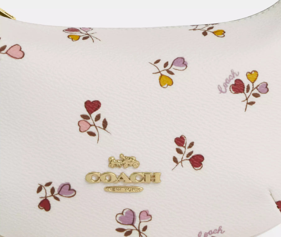 NWT Coach Mini Payton Bag With Floral Print In Gold/Chalk Multi