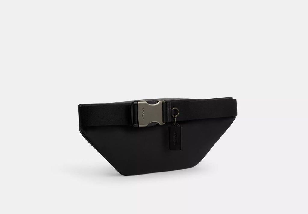 NWT Coach Men’s Racer Belt Bag In Signature Canvas & Leather