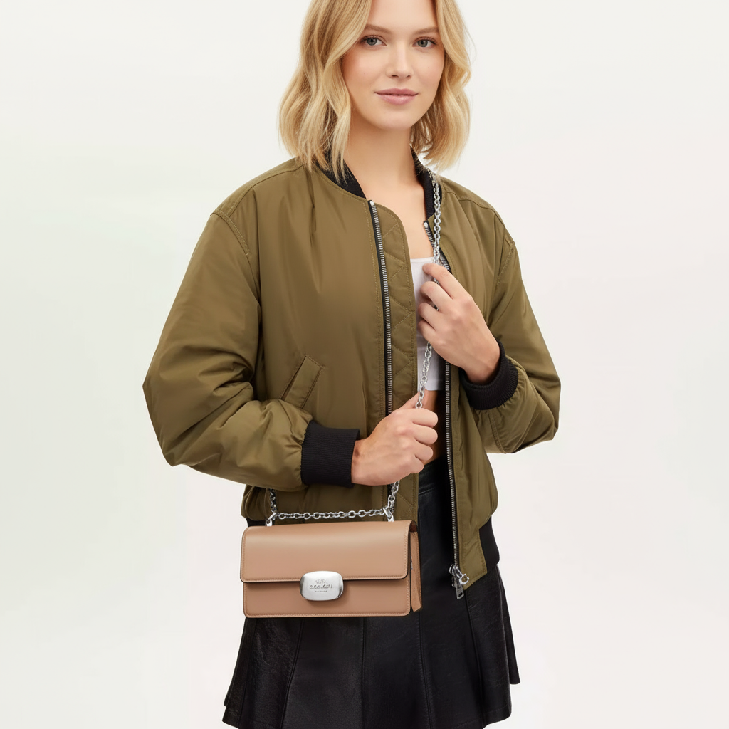 NWT Coach Leather Eliza Flap Crossbody Bag