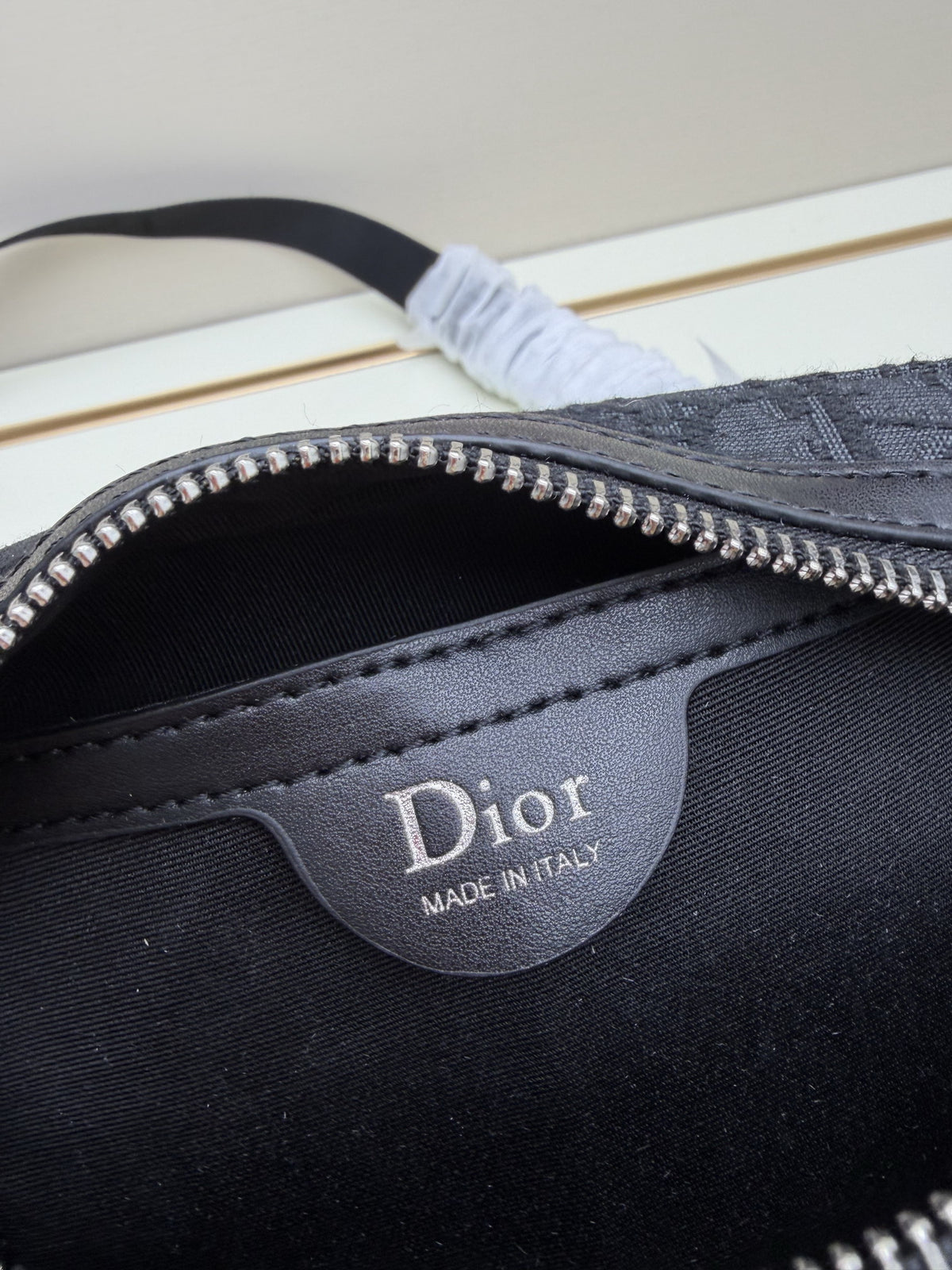Dior Black Oblique Monogram Shoulder Bag