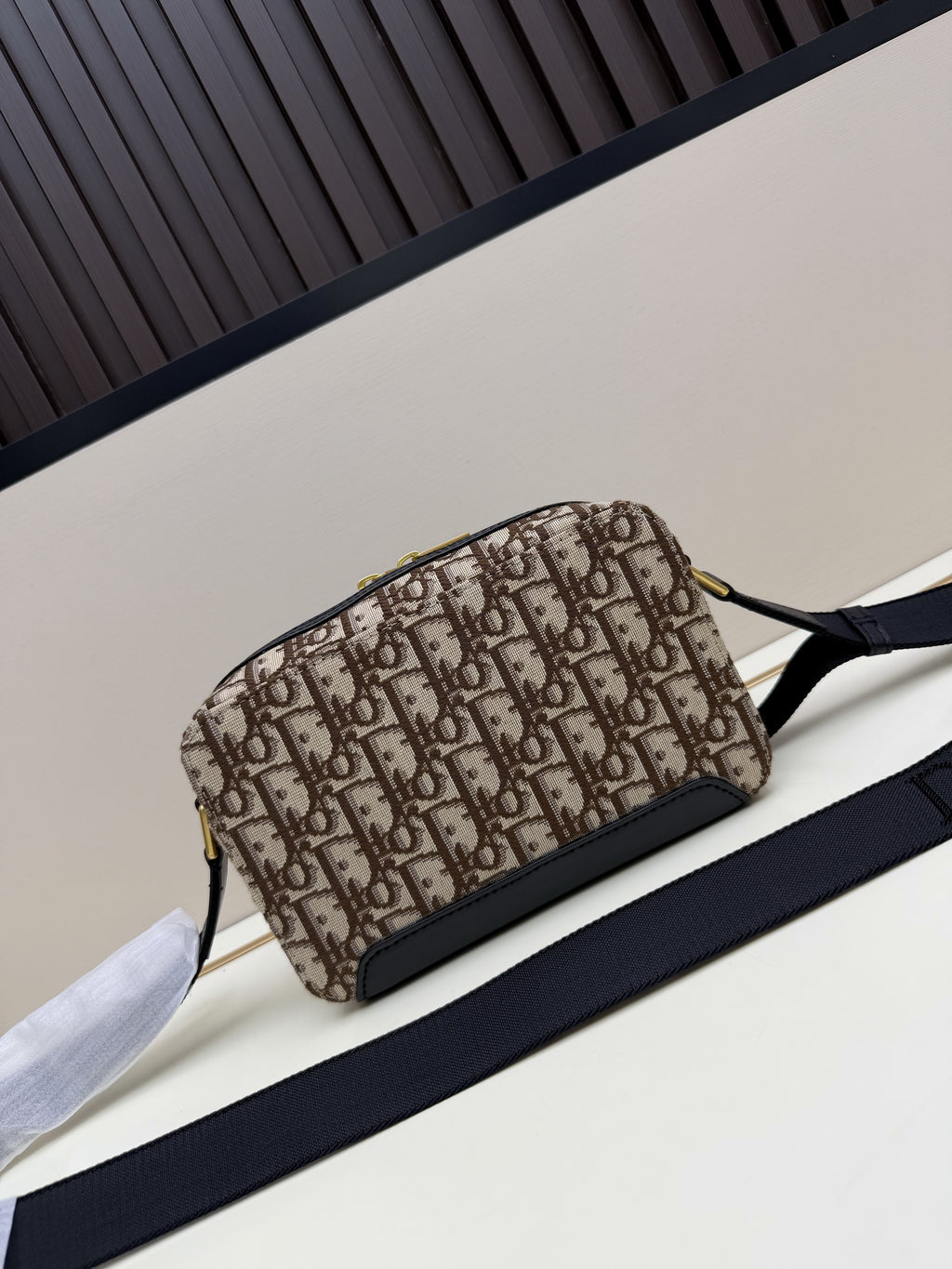 Dior Brown Oblique Monogram Shoulder Bag