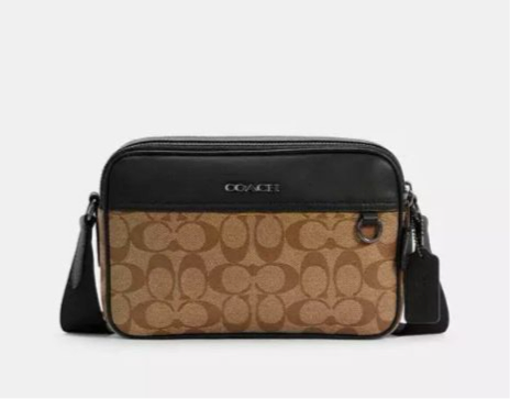 Coach Men’s Graham Crossbody Bag In Signature Canvas & Leather