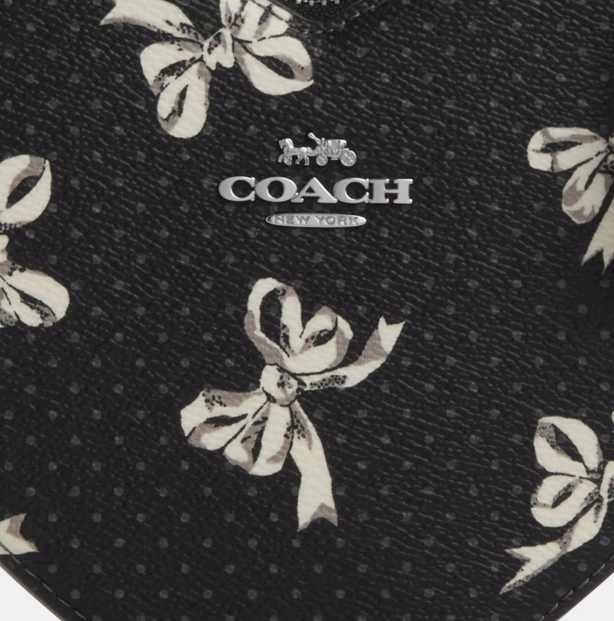 NWT Coach Heart Crossbody Bag
With Bow Print