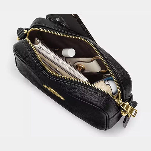 NWT Coach Mini Jamie Camera Crossbody Leather Bag Black