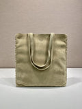 Prada Suede Whipstitch Tote Bag