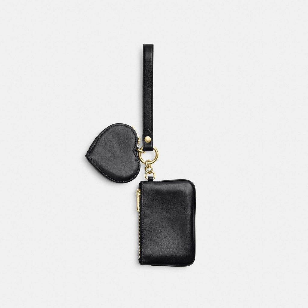Coach Wristlet And Heart Pouch